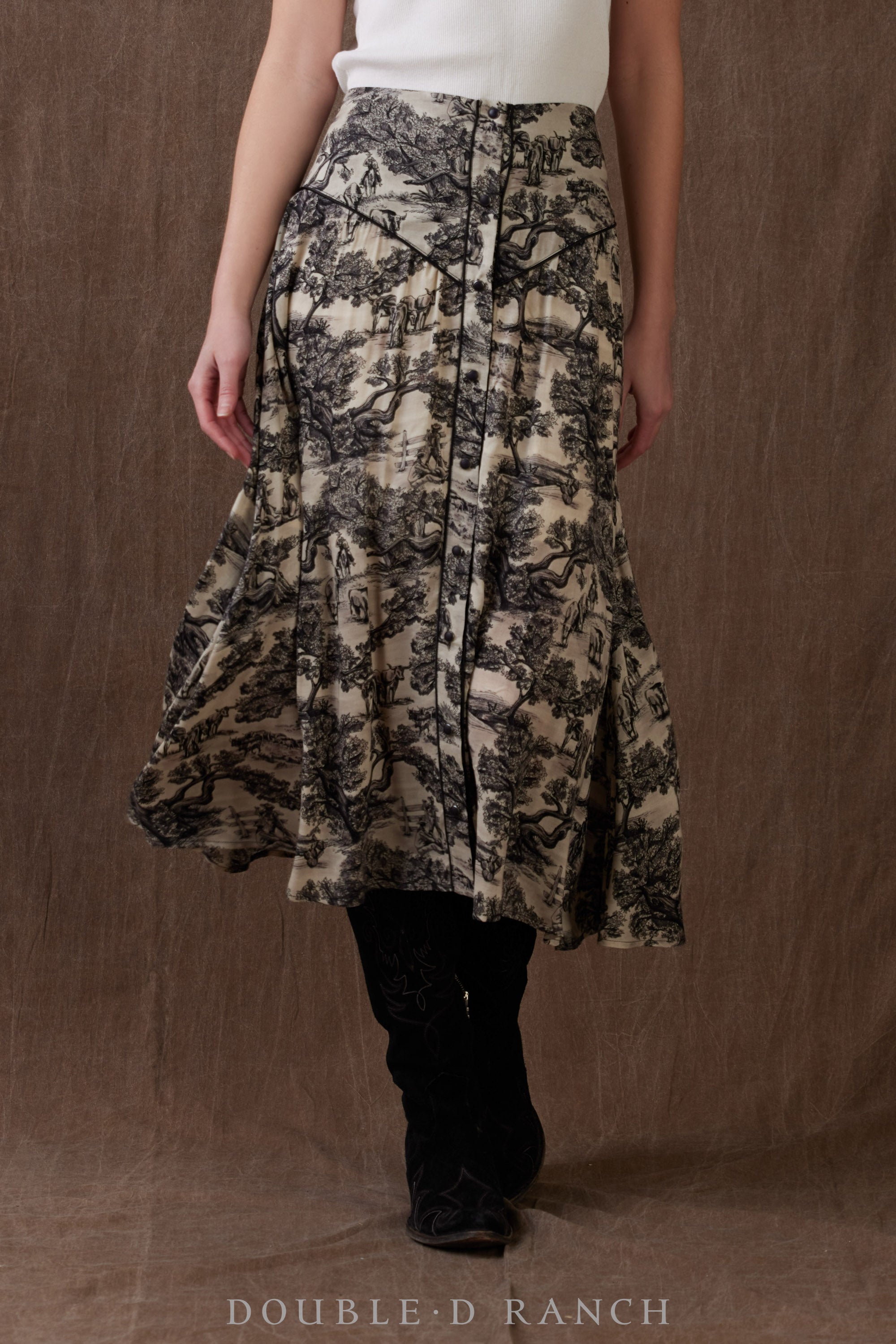 Skirt, Wide Open Trail Toile