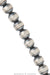 Necklace, Desert Pearl, Sterling Silver, 6MM, 18", Contemporary, 3374