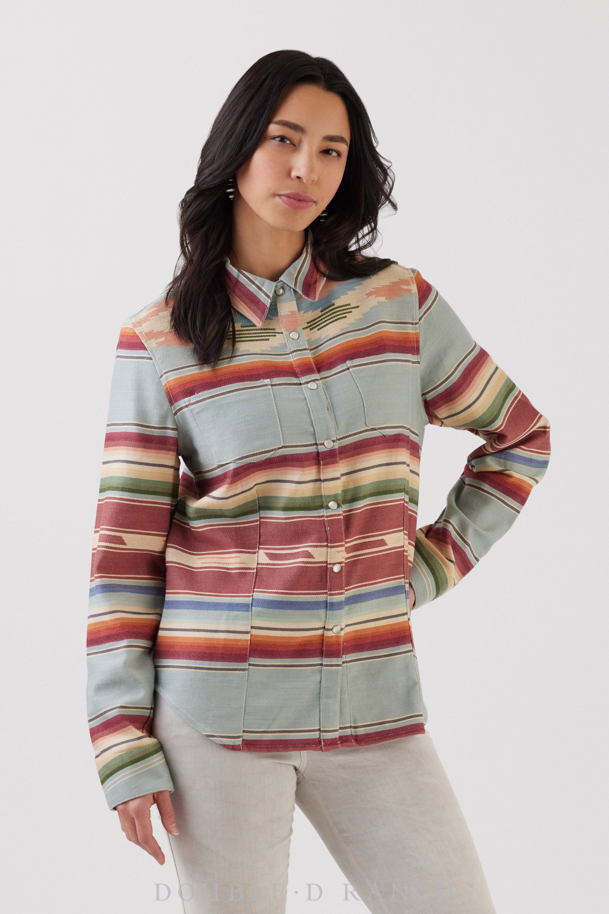 Top, Travel Serape Workshirt