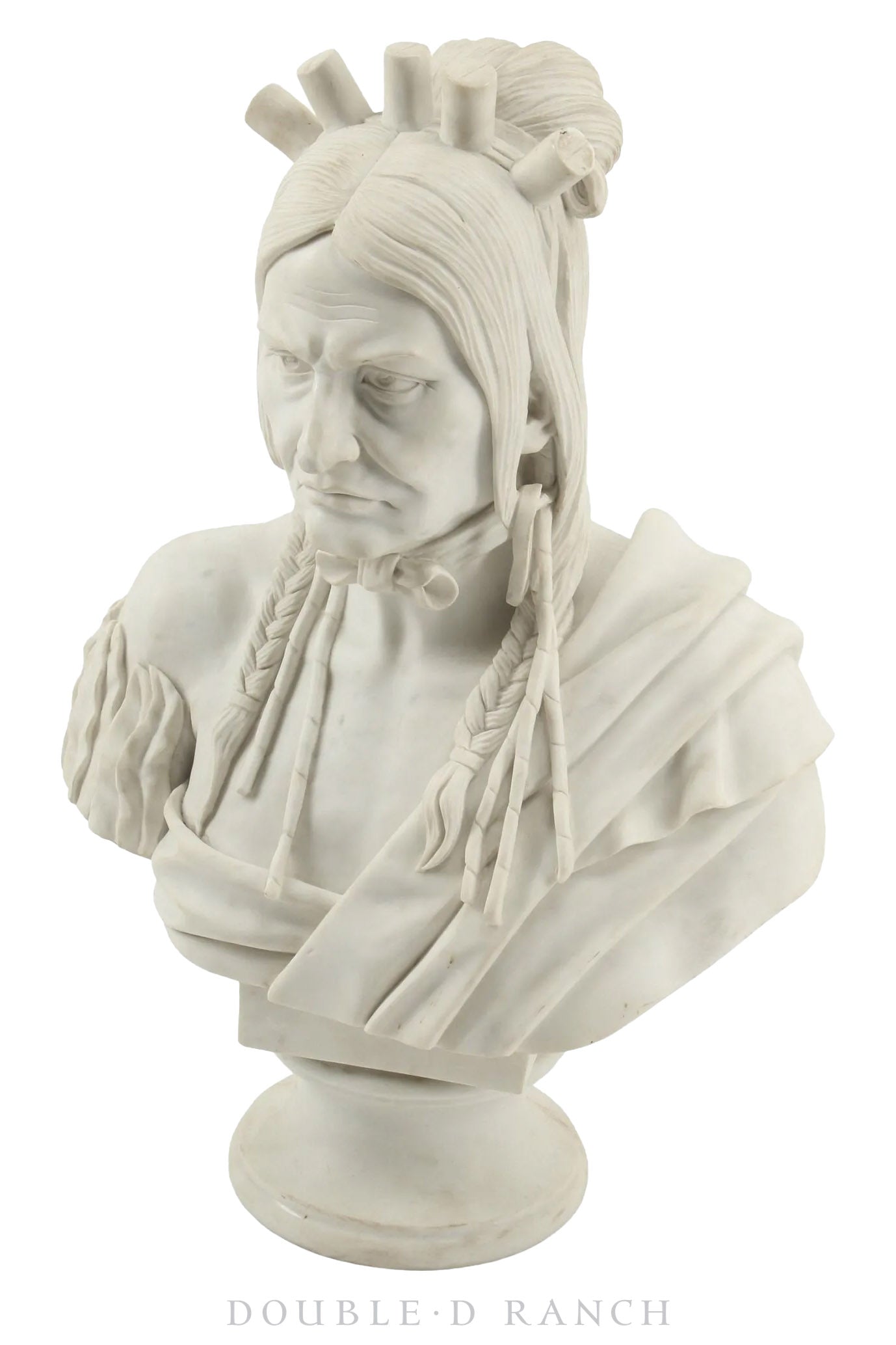 Miscellaneous, Art, Sculpture, Marble Bust, Native American, Vintage, 815