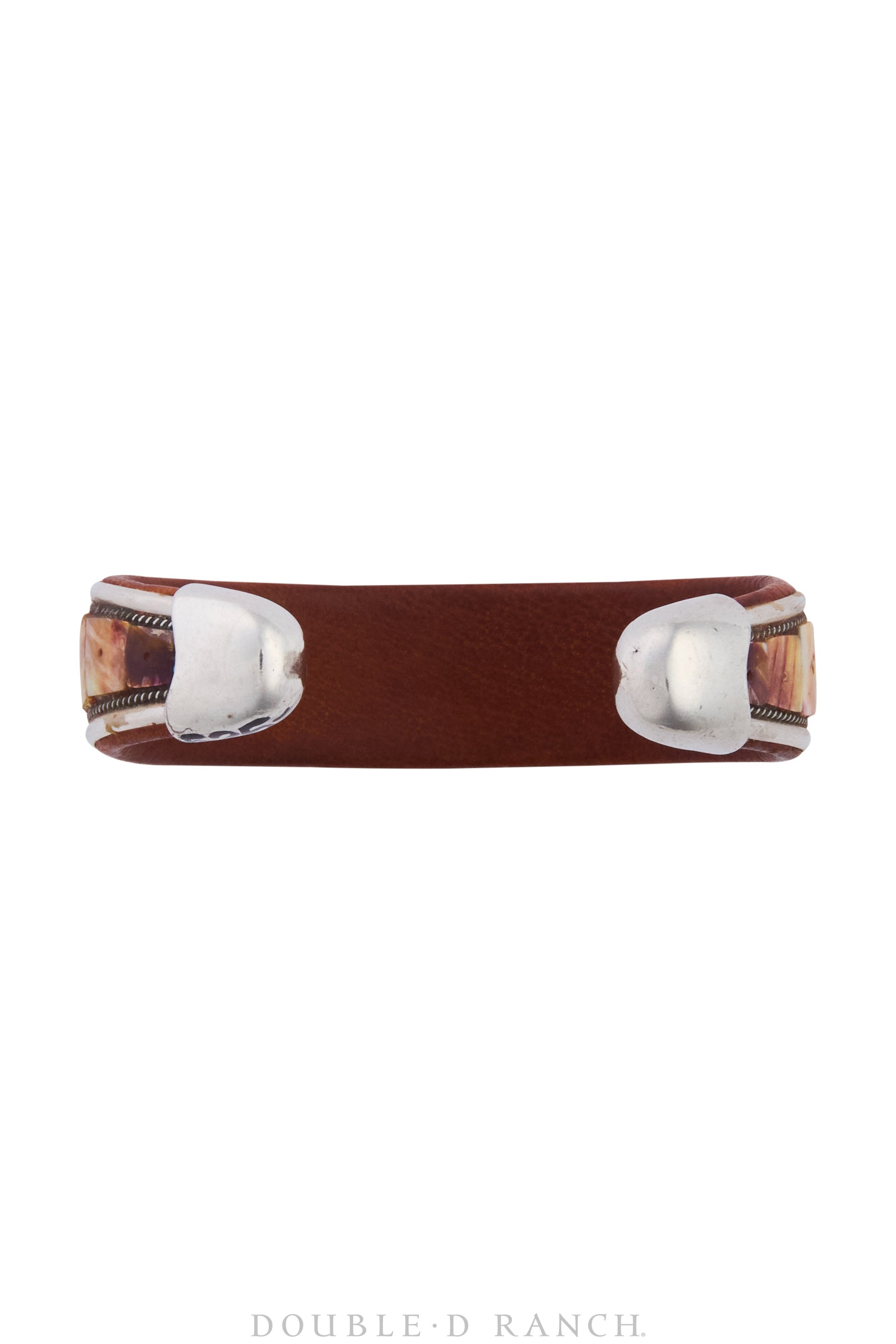 Cuff, Inlay, Multi Stone, Leather Lined, Artisan, Charlie Favour, Contemporary, 3783