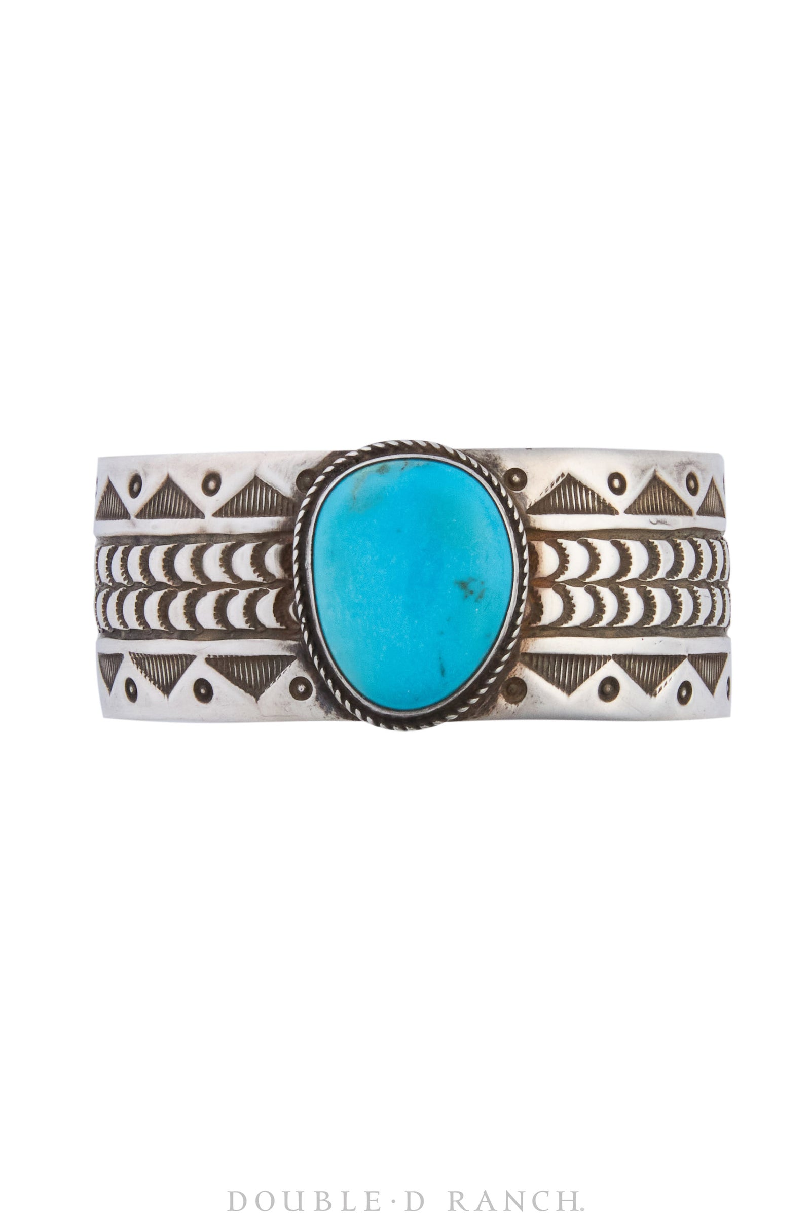 Cuff, Natural Stone, Turquoise, Stampwork, Hallmark, Vintage, 3755