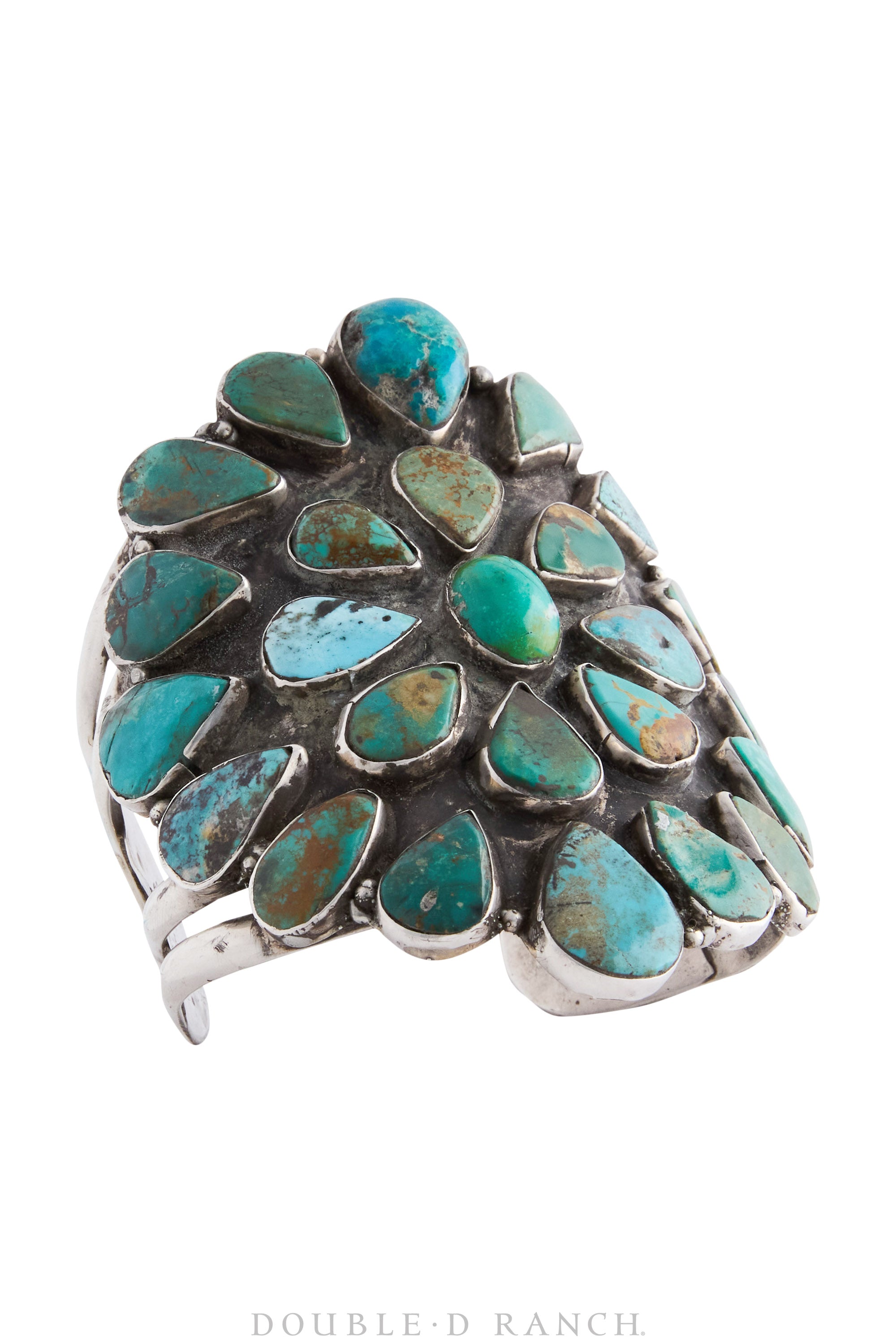 Cuff, Oscar Betz, Cluster, Turquoise, Hallmark, Contemporary, 3801