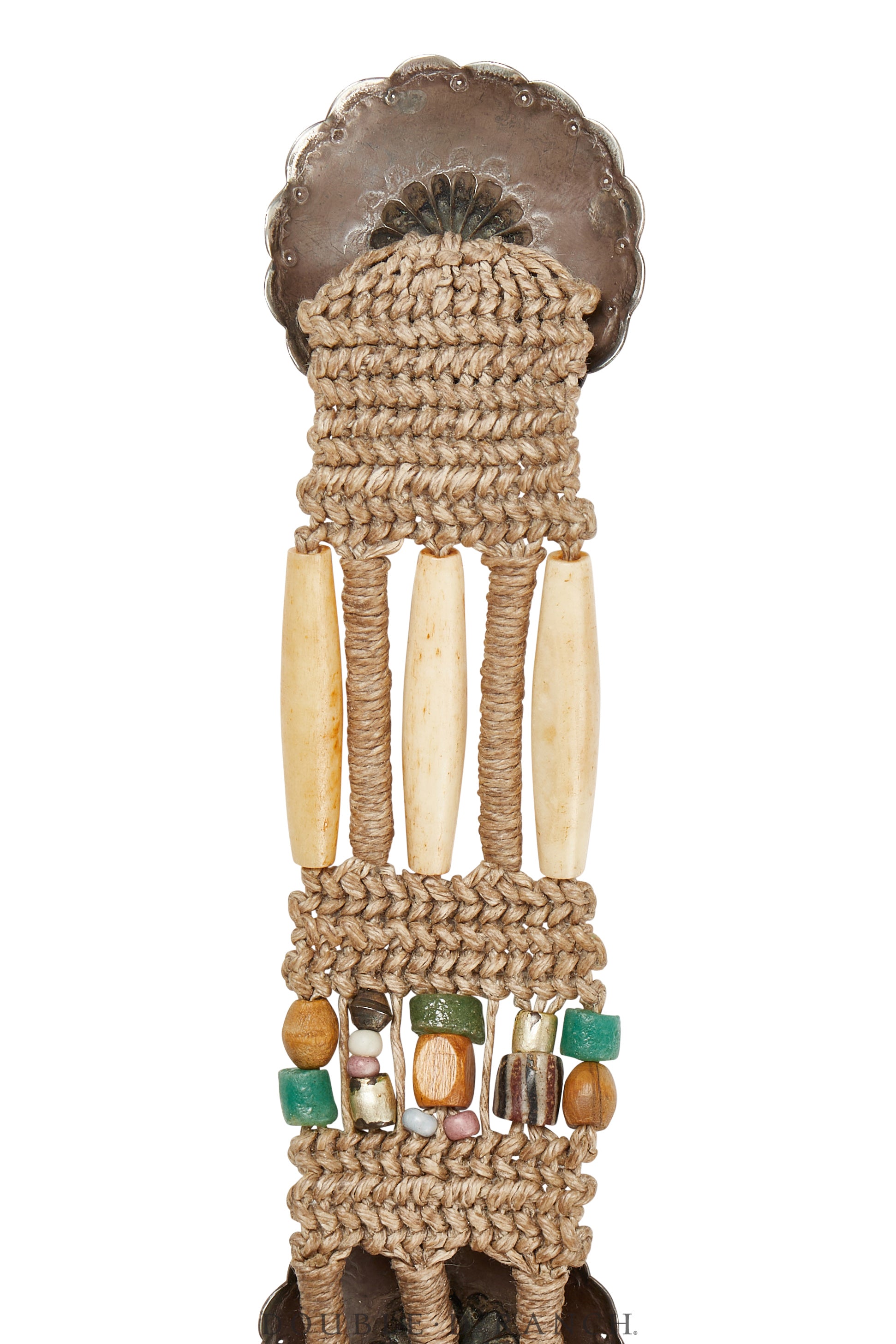 Belt, A Vintage, Mummy's Bundle, Hairpipe With Antique Trade Beads, Hallmark, Vintage, 621