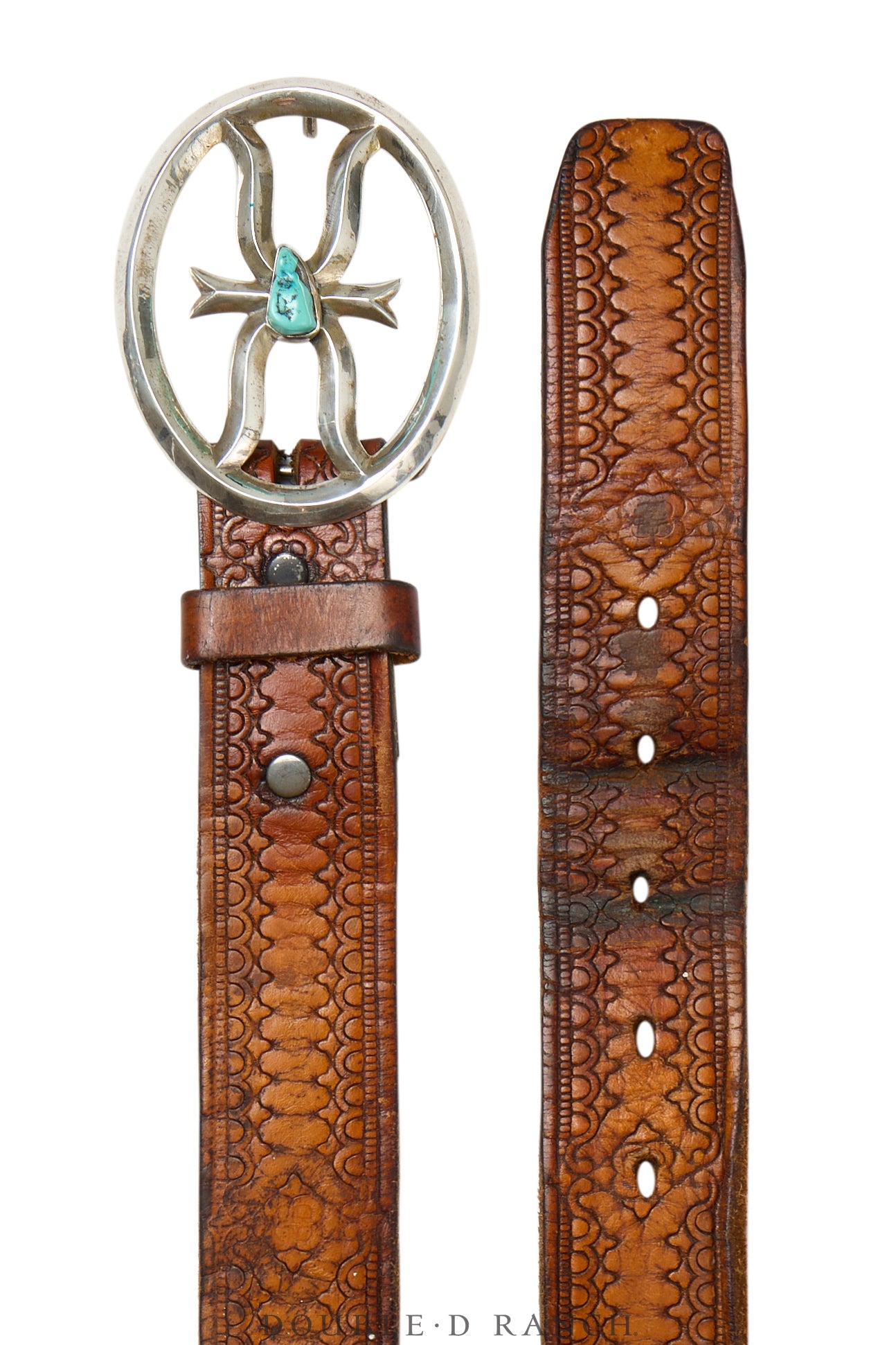 Belt, Sandcast, Turquoise, Vintage, 629