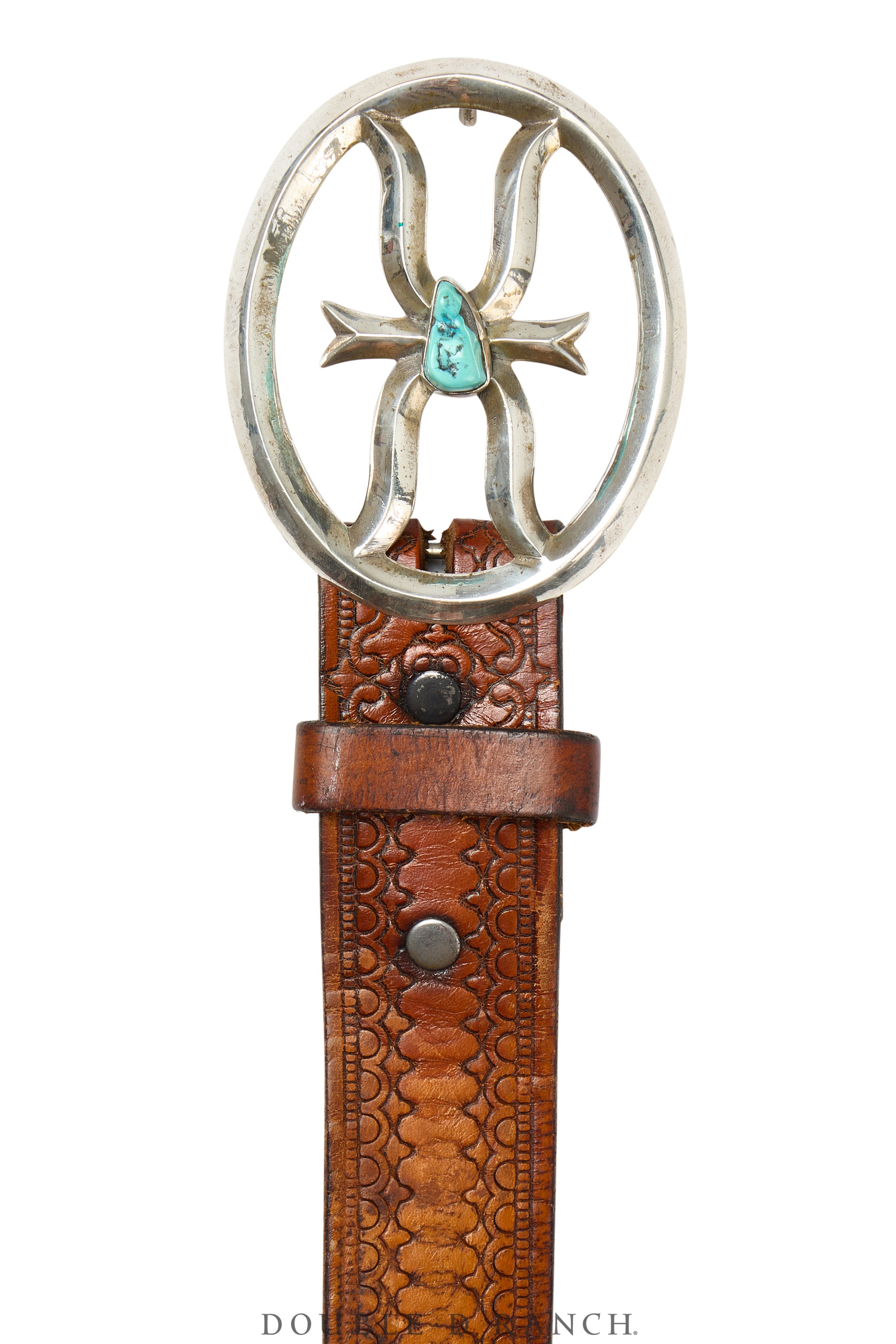 Belt, Sandcast, Turquoise, Vintage, 629