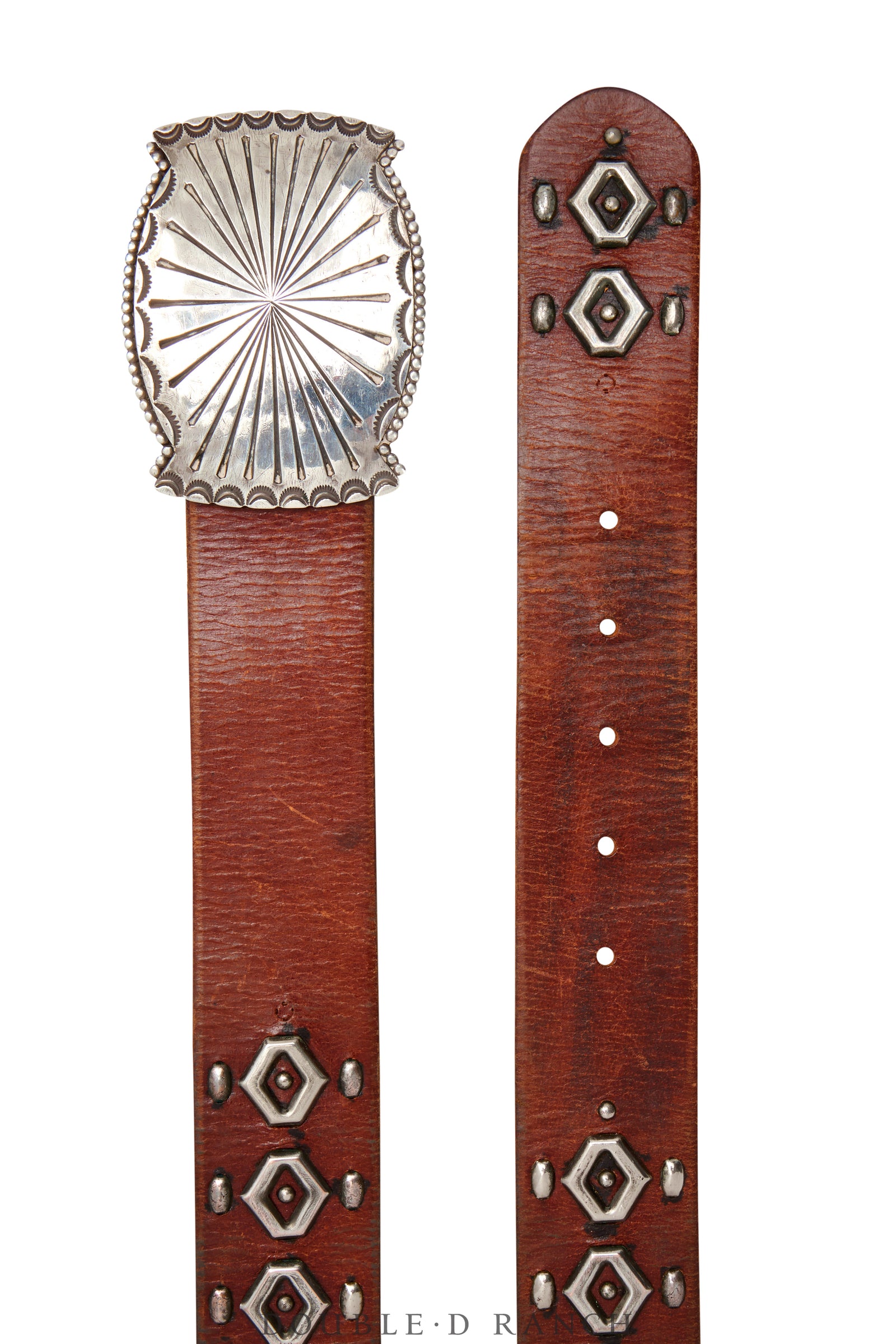 Belt, A Vintage, Concho, Sterling Silver, Vintage, 676