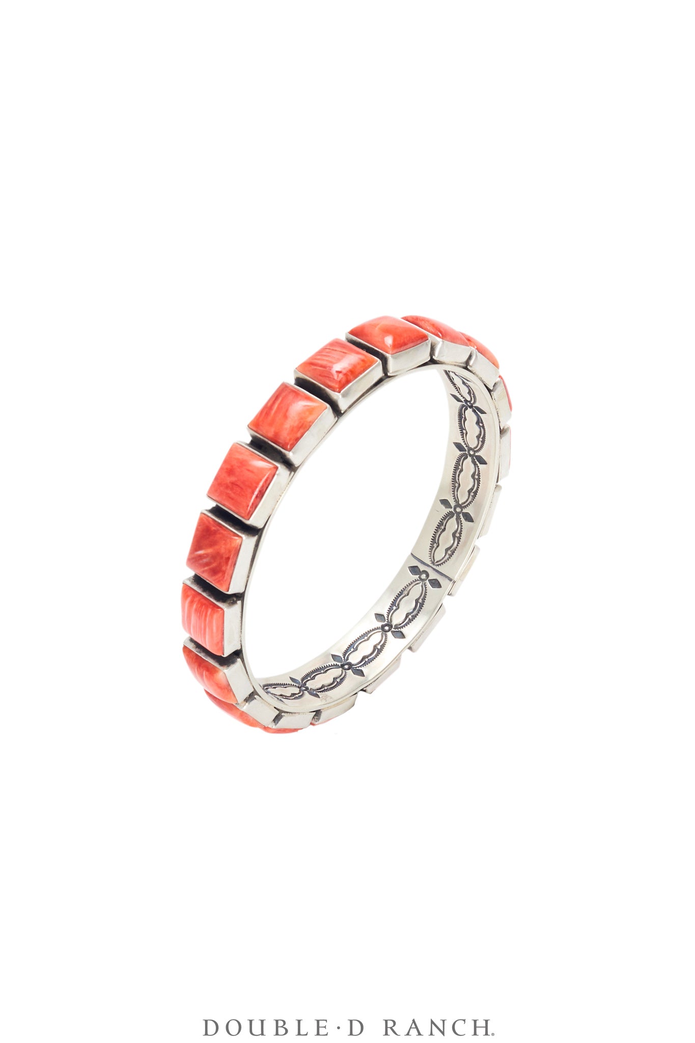 Cuff, Bangle, Orange Spiny Oyster, Hallmark, Contemporary, 3824