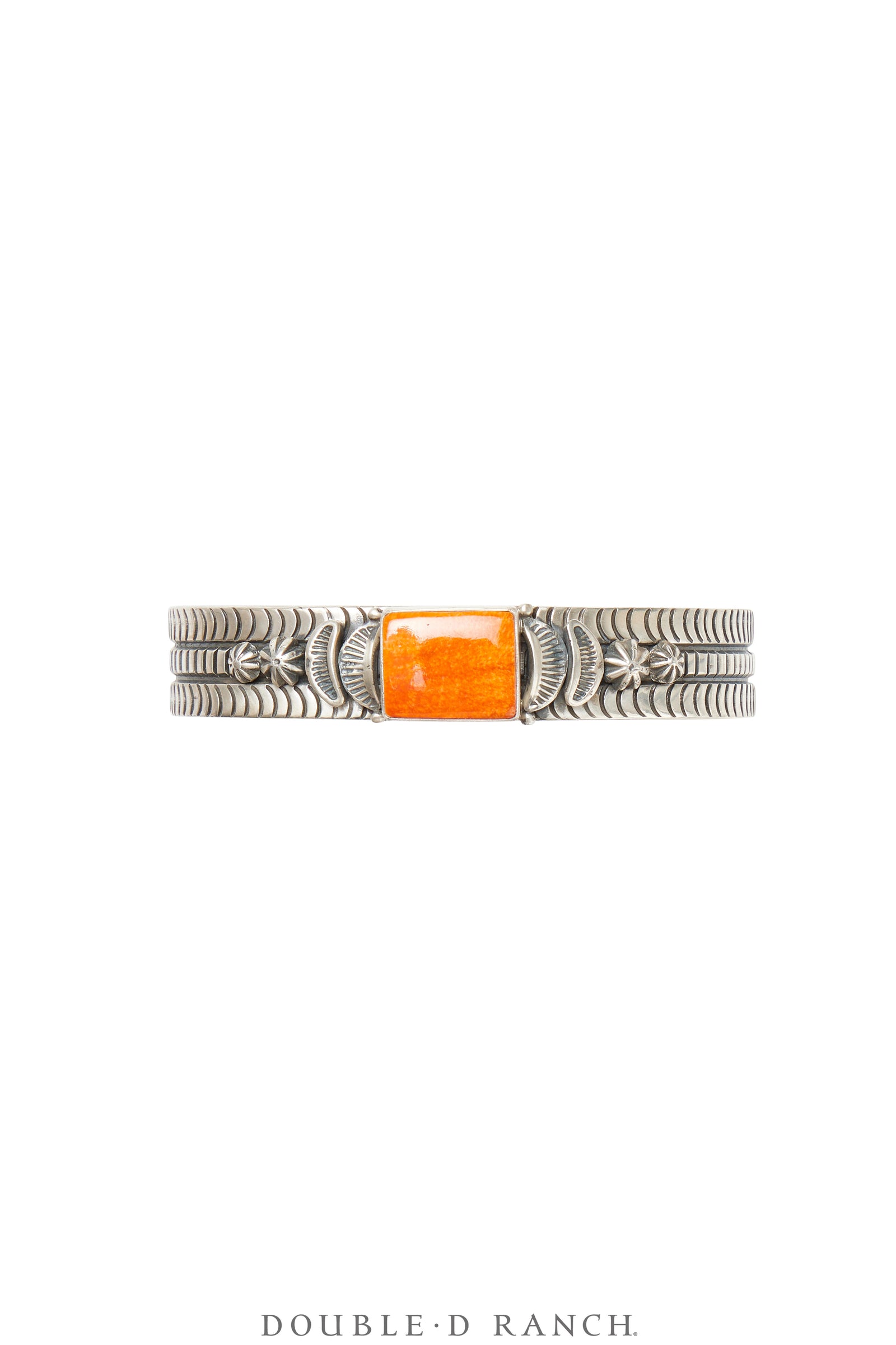 Cuff, Coil Twist Wire, Orange Spiny Oyster, Hallmark, Contemporary, 3825