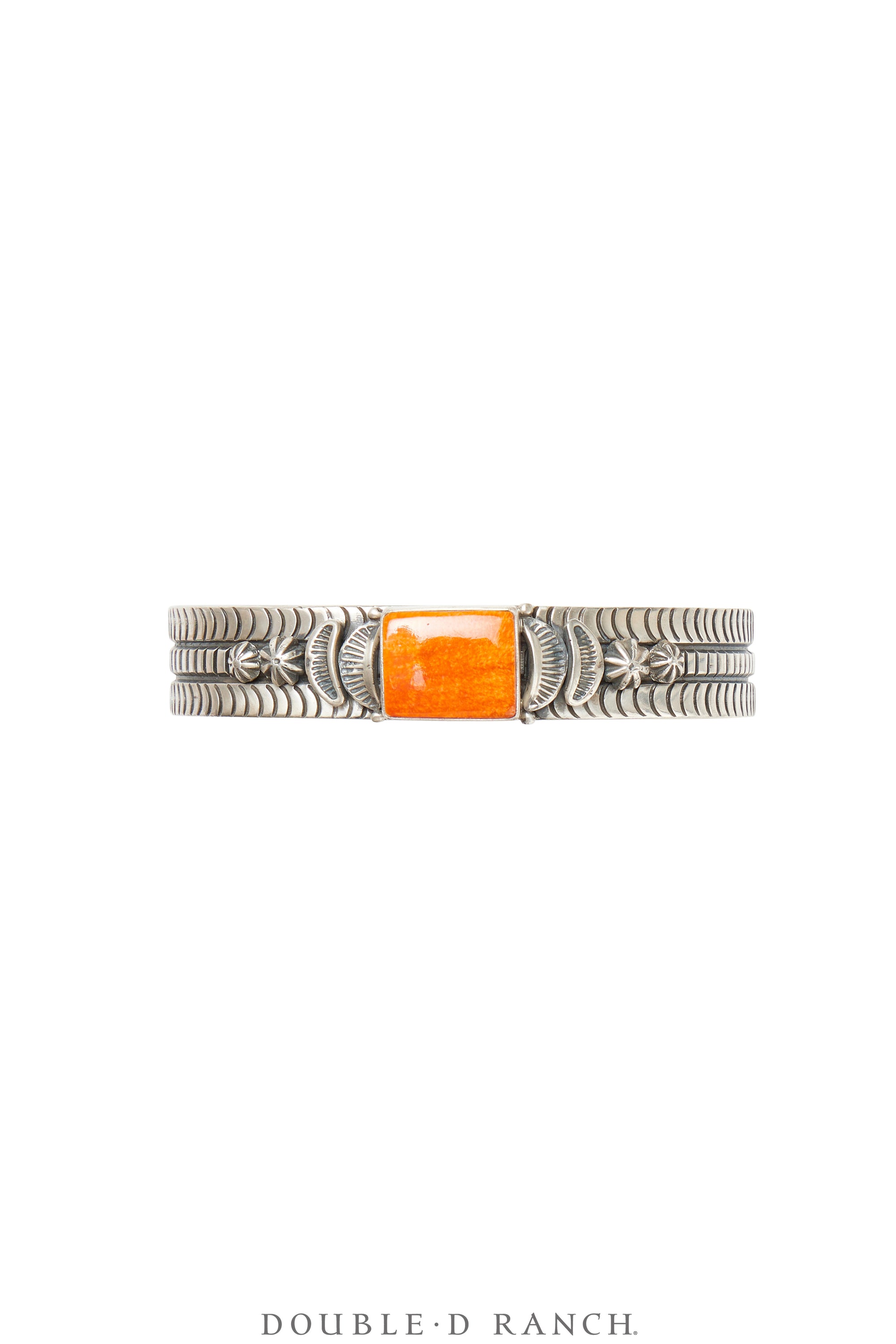 Cuff, Coil Twist Wire, Orange Spiny Oyster, Hallmark, Contemporary, 3825