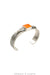 Cuff, Coil Twist Wire, Orange Spiny Oyster, Hallmark, Contemporary, 3825