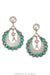 Earrings, Hoop,Turquoise,, Dennis Hogan Hallmark, Contemporary,1135B