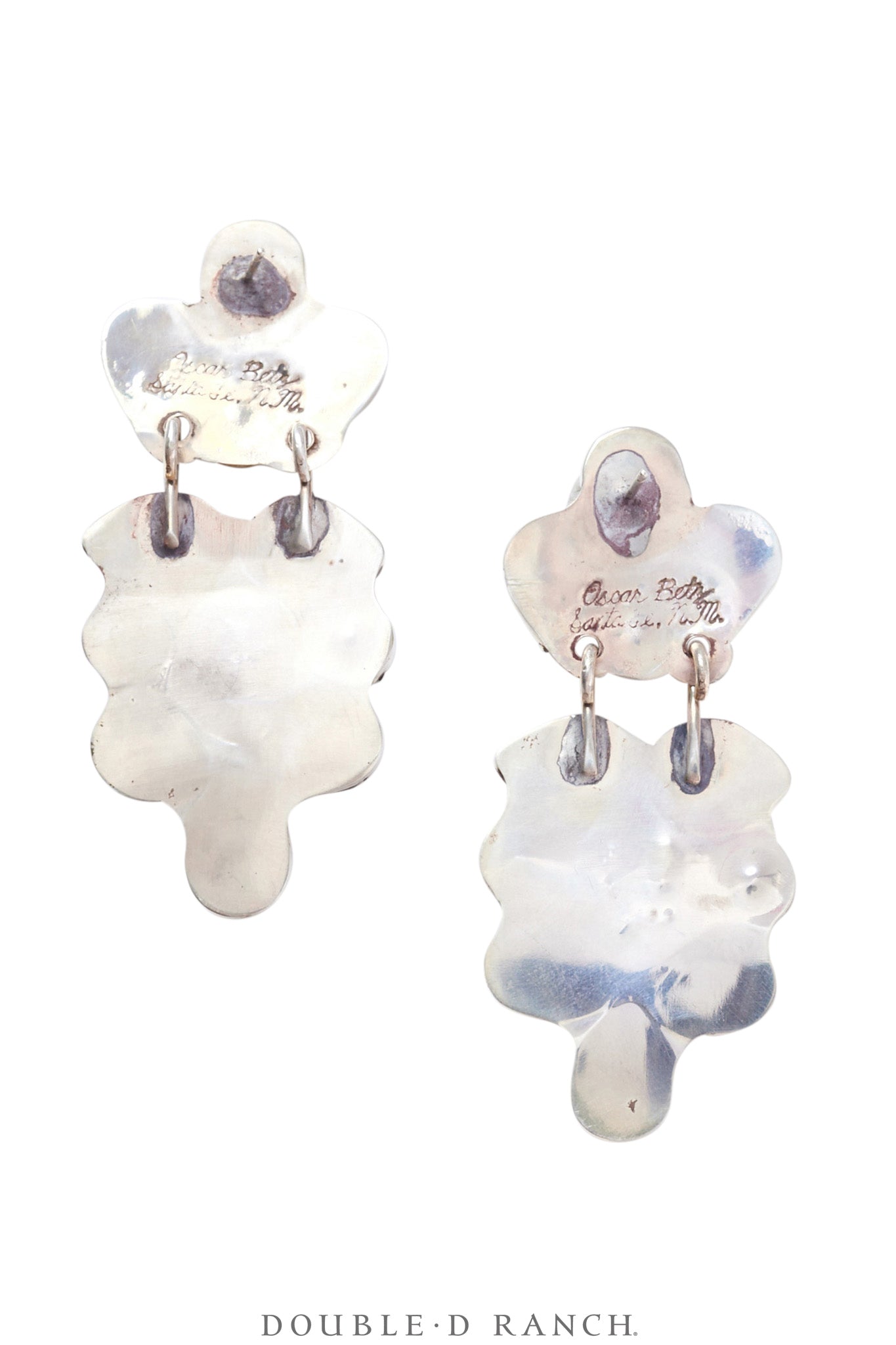 Earrings, Oscar Betz, Chandelier, Fresh Water Pearl, Jet, Hallmark, 1748