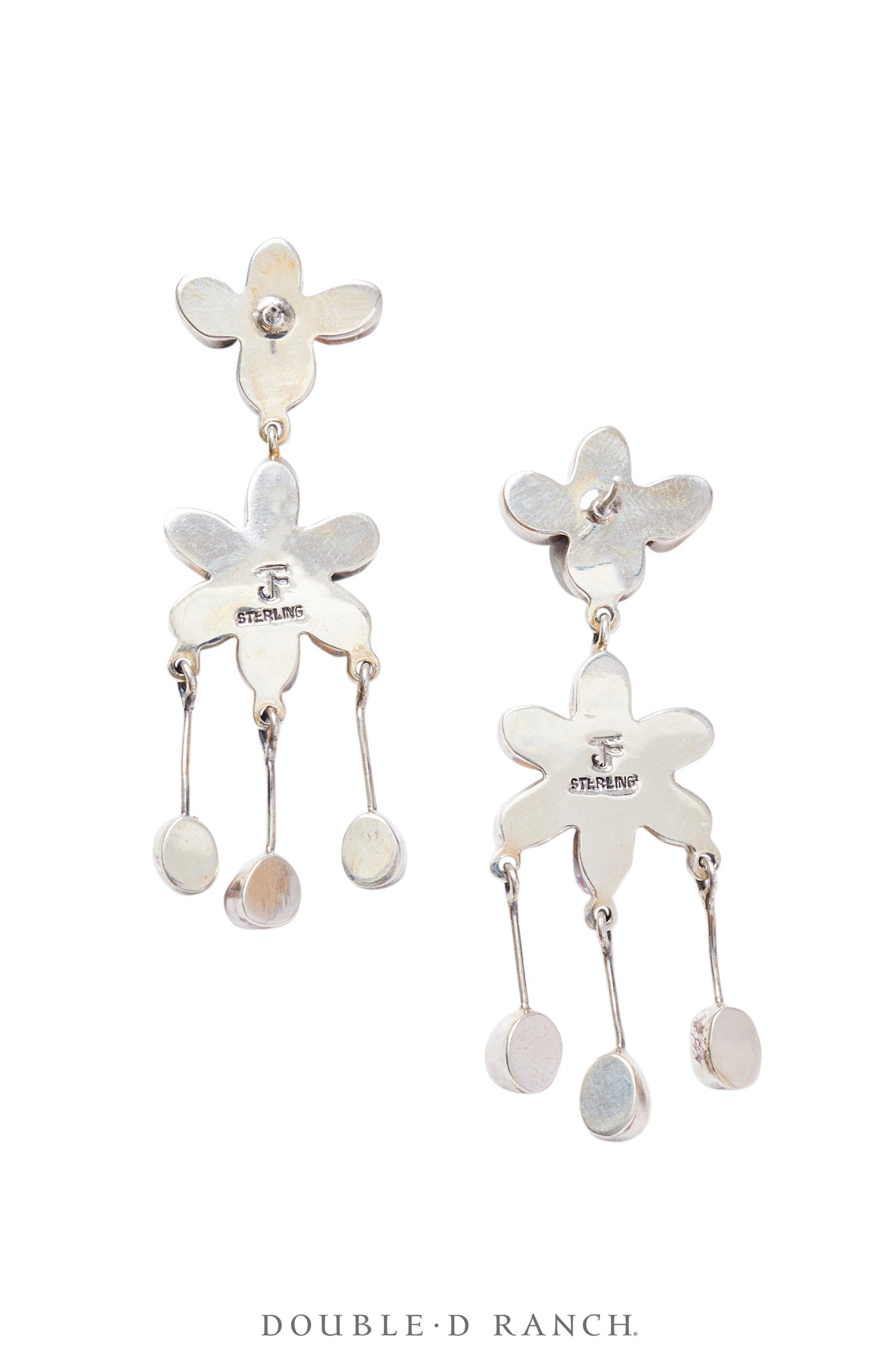 Earrings, Chandelier, Mother of Pearl, Hallmarked, Contemporary, 1764