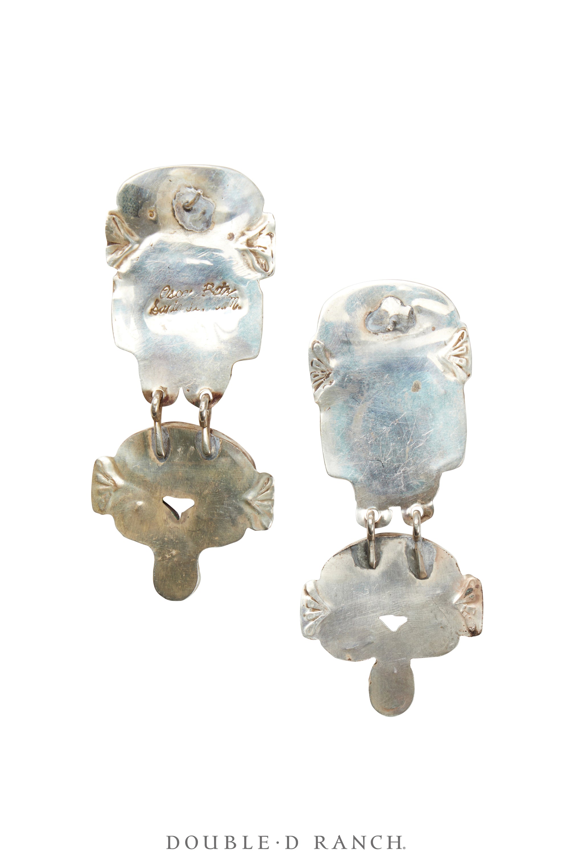 Earrings, Oscar Betz, Drop, Mixed Stones, Hallmark, Contemporary, 1791