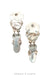 Earrings, Oscar Betz, Drop, Mixed Stones, Hallmark, Contemporary, 1792