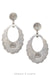 Earrings, Hoop, Sterling Silver & MOP, Dennis Hogan, 551