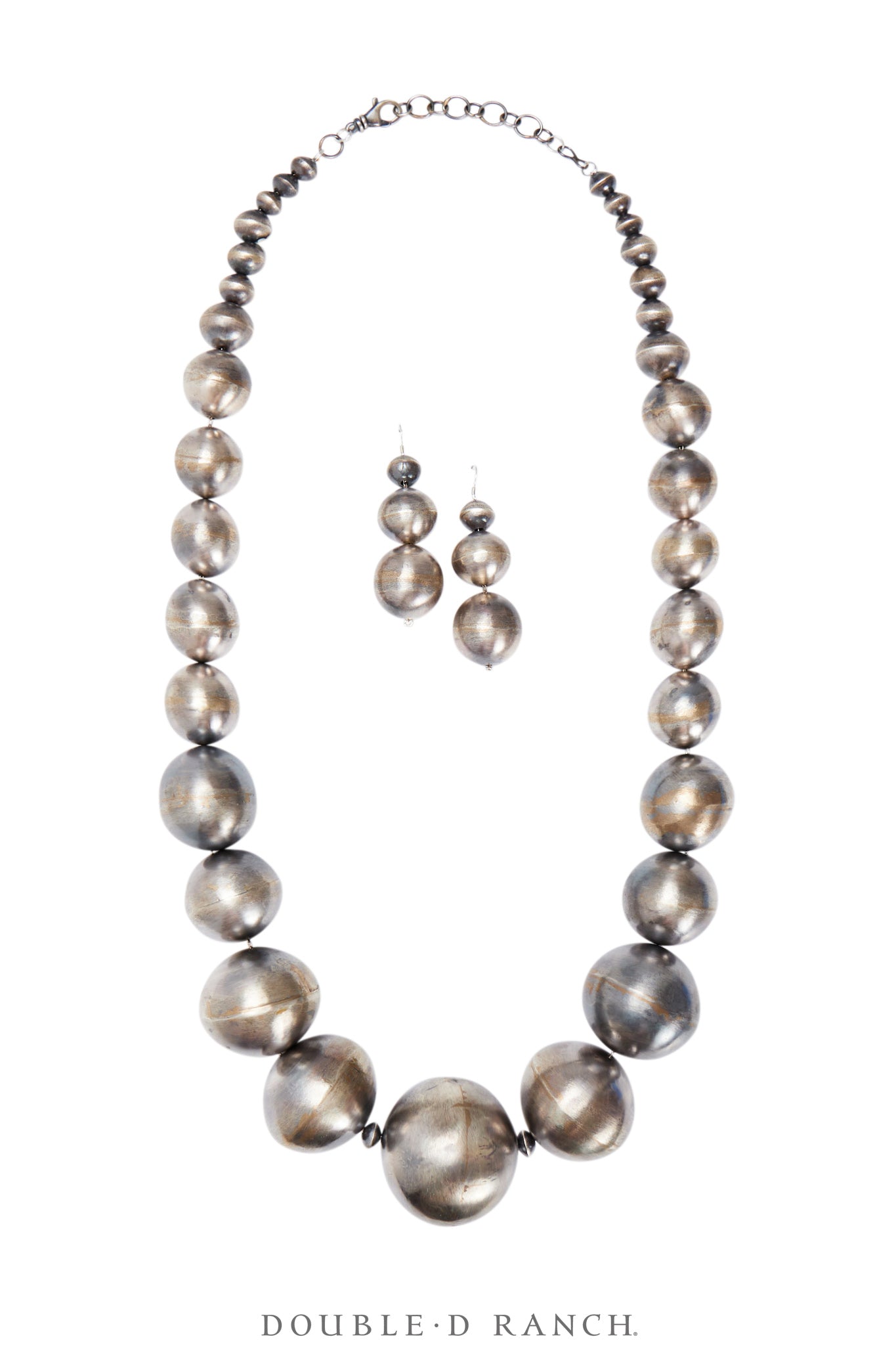 Necklace, Bead, Desert Pearls, Huge, Artisan, Contemporary, with Earrings, 3307