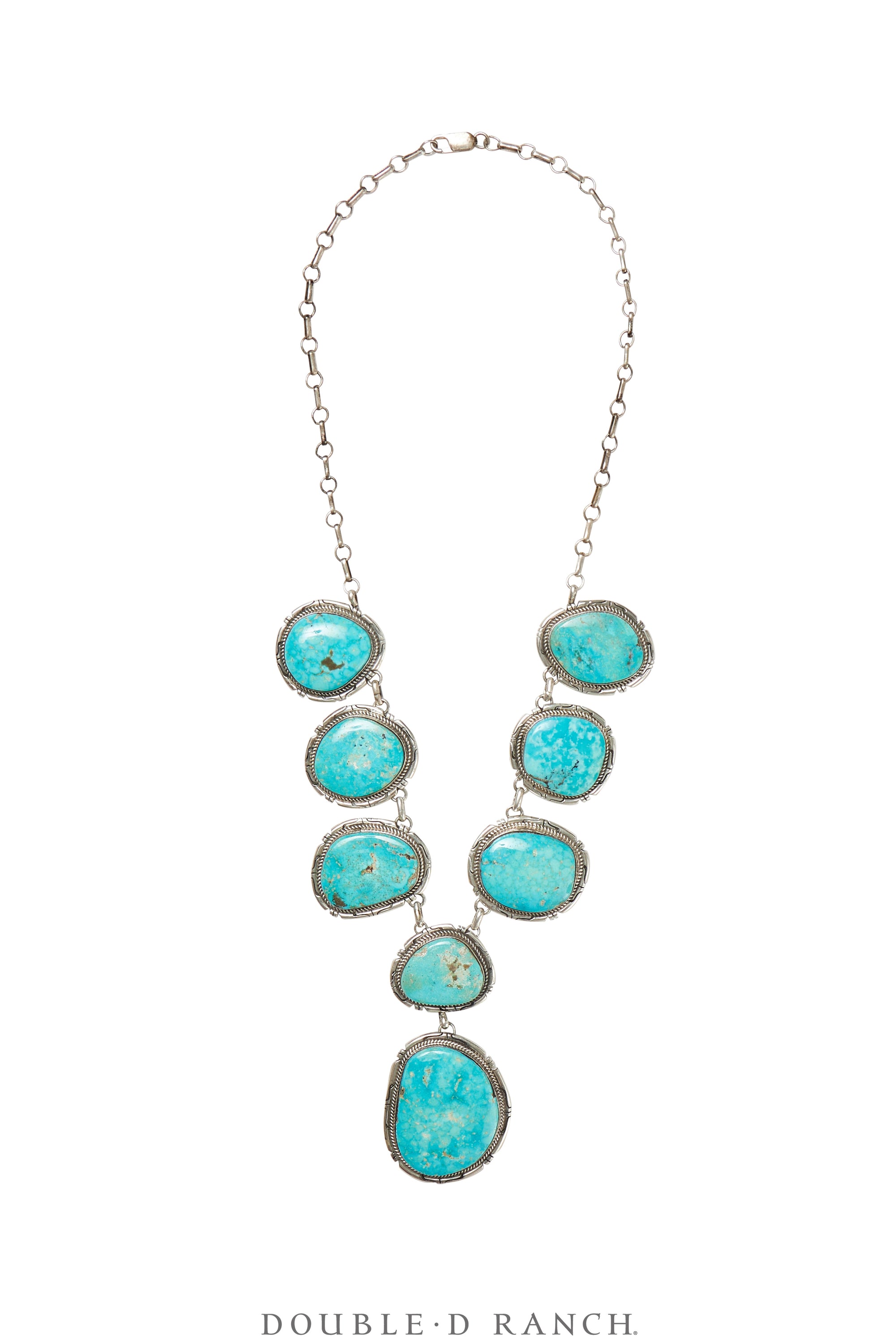 Necklace, Statement, Turquoise, Hallmark, Vintage, 3327