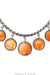 Necklace, Collar, Orange Spiny, Hallmark, Contemporary, 3442