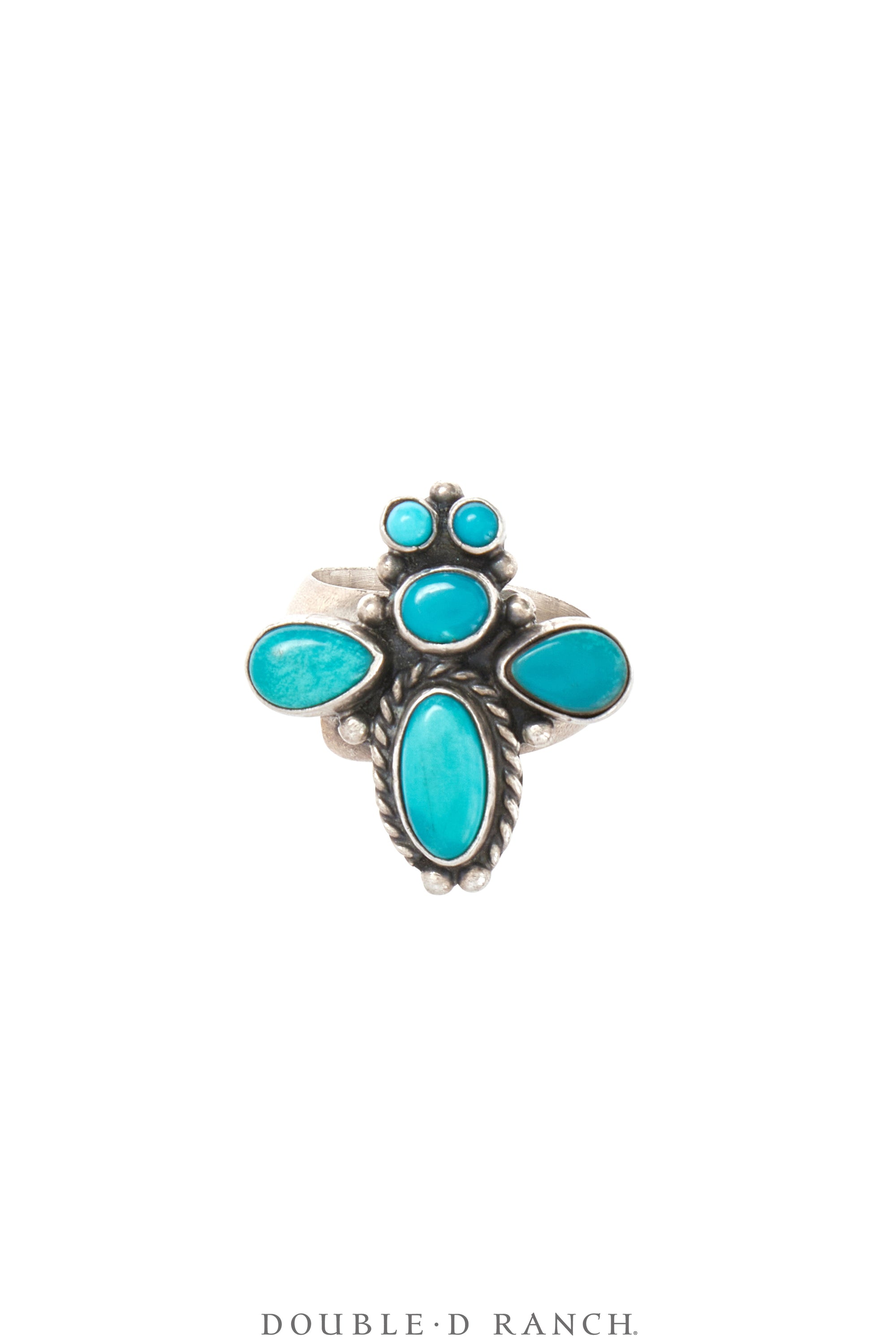 Ring, Novelty, Butterfly, Turquoise, New Old Stock, 1470