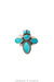 Ring, Novelty, Butterfly, Turquoise, New Old Stock, 1470