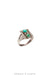 Ring, Fred Harvey Railroad Era, Turquoise, Vintage, 1628