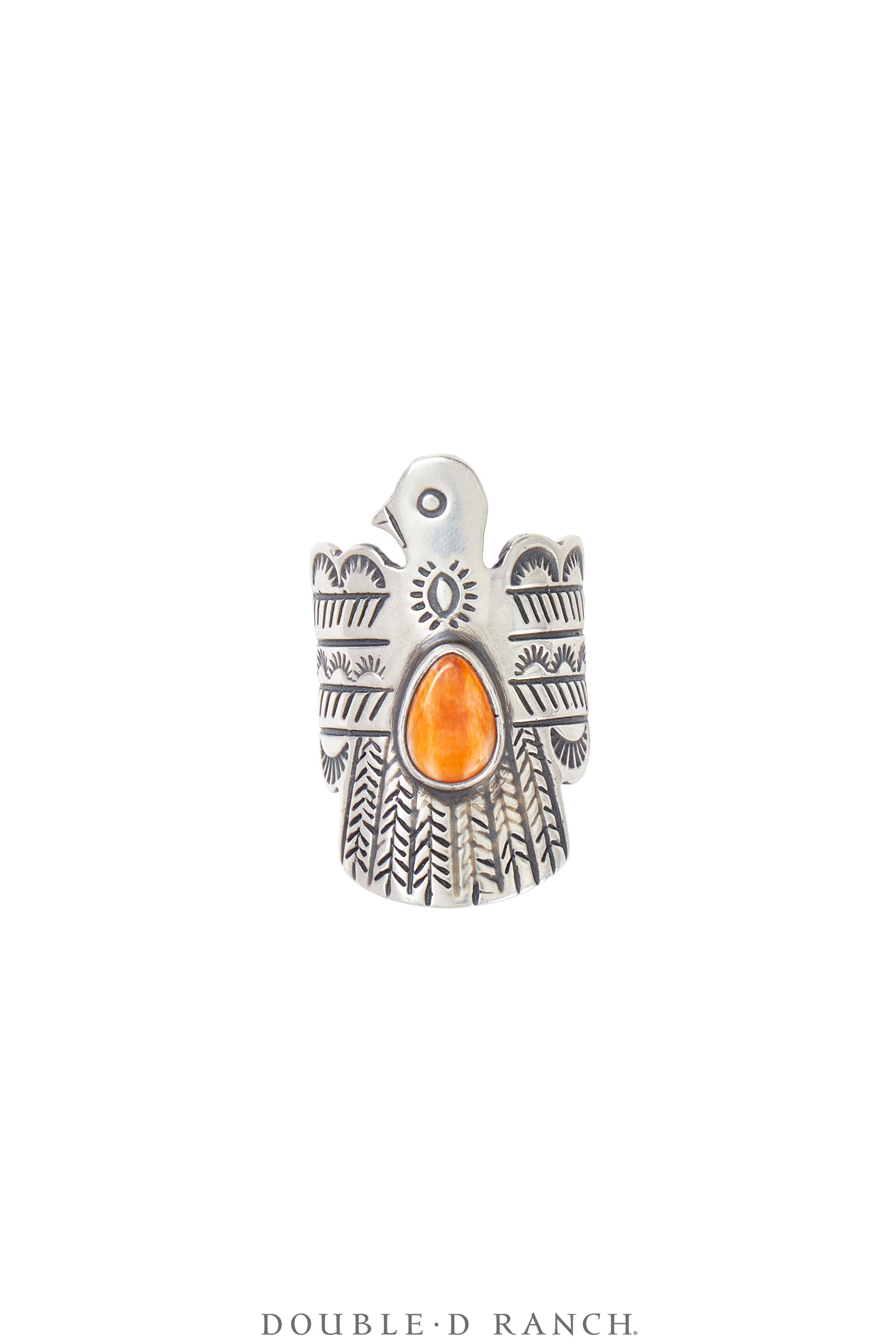 Ring, Novelty, Orange Spiny Oyster, Hallmark, Contemporary, 1541B