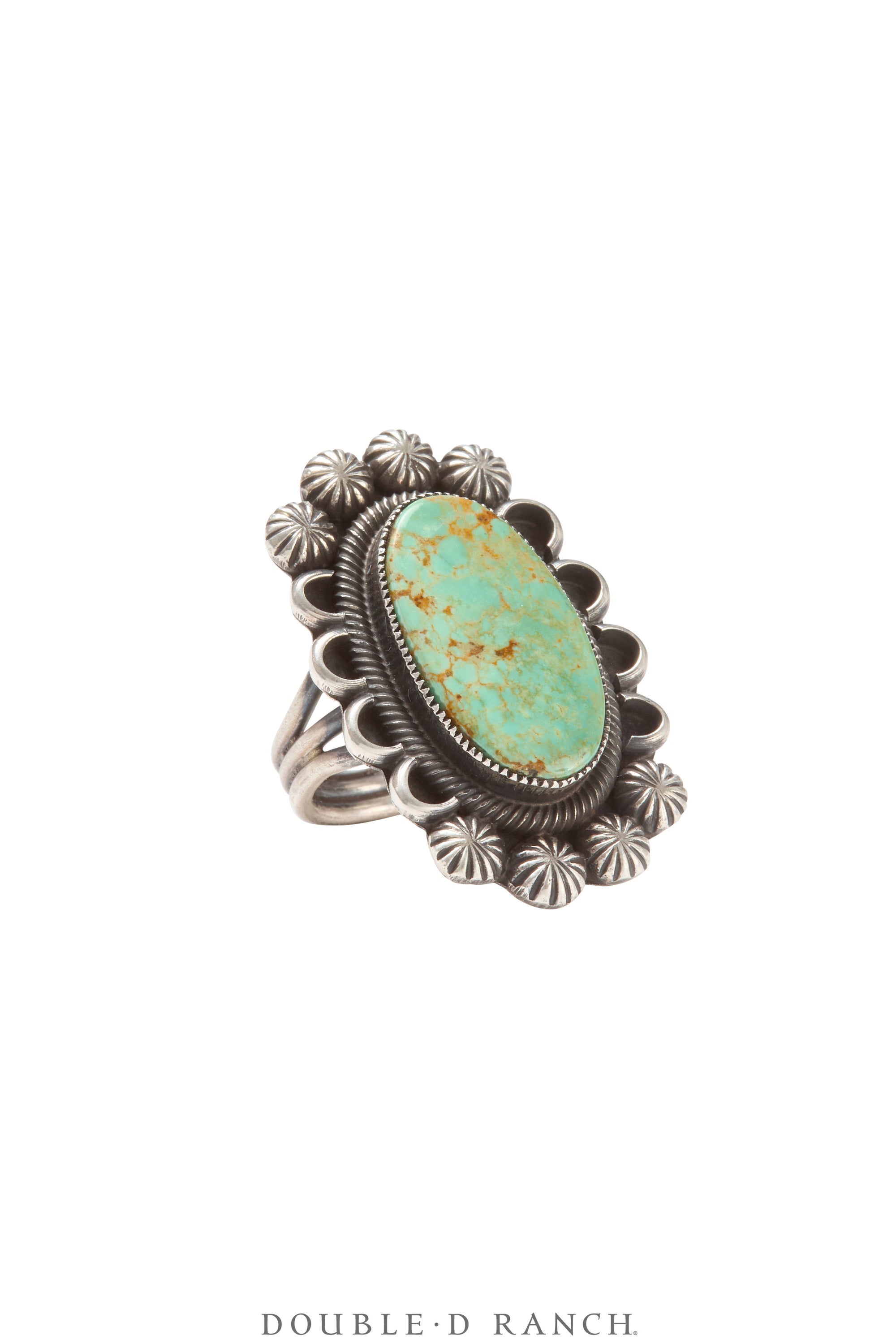 Ring, Natural Stone, Turquoise, Vintage, 1542