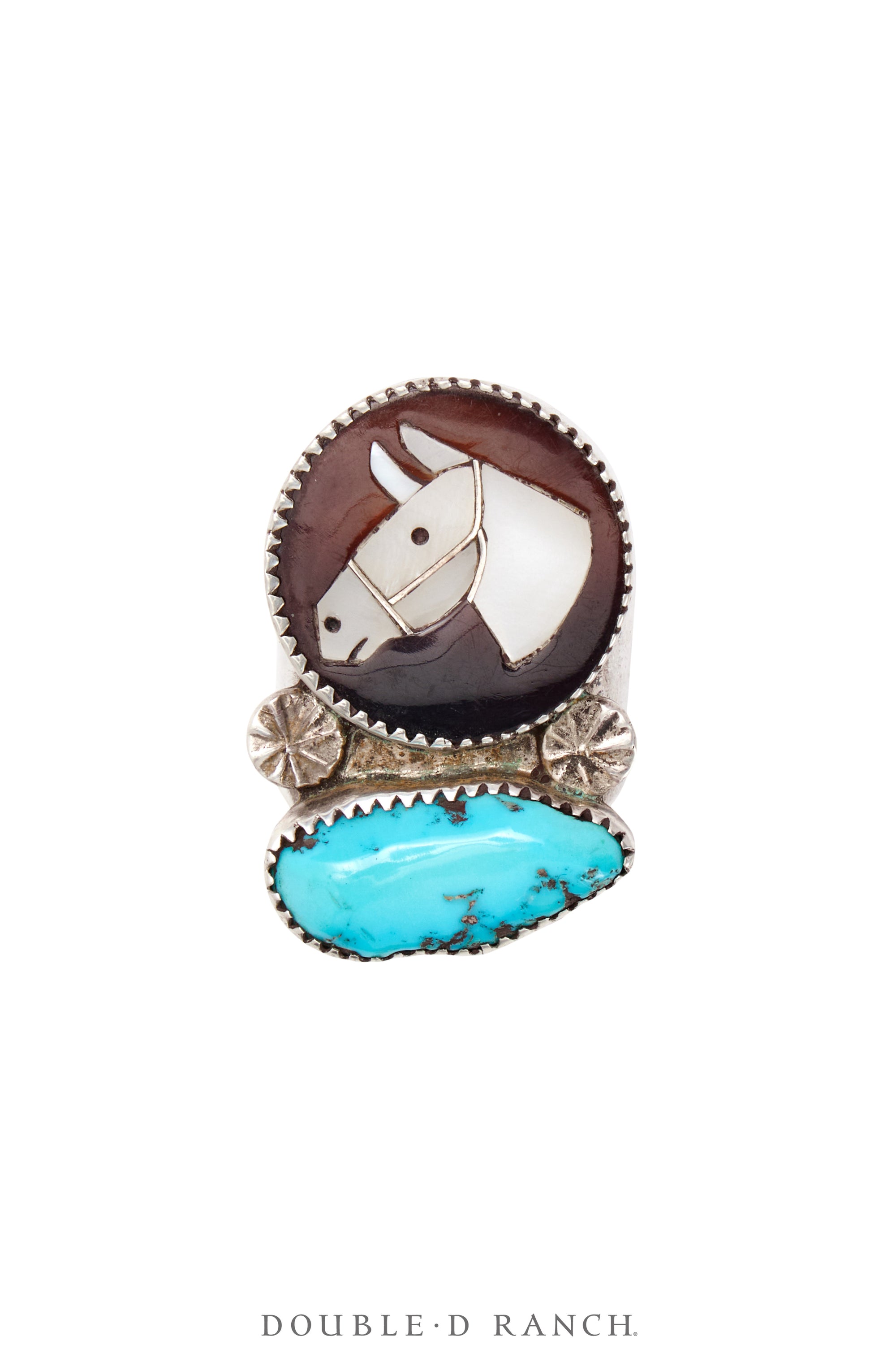 Ring, Inlay, Horse Profile, Simplicio Attribution, Vintage, 1640