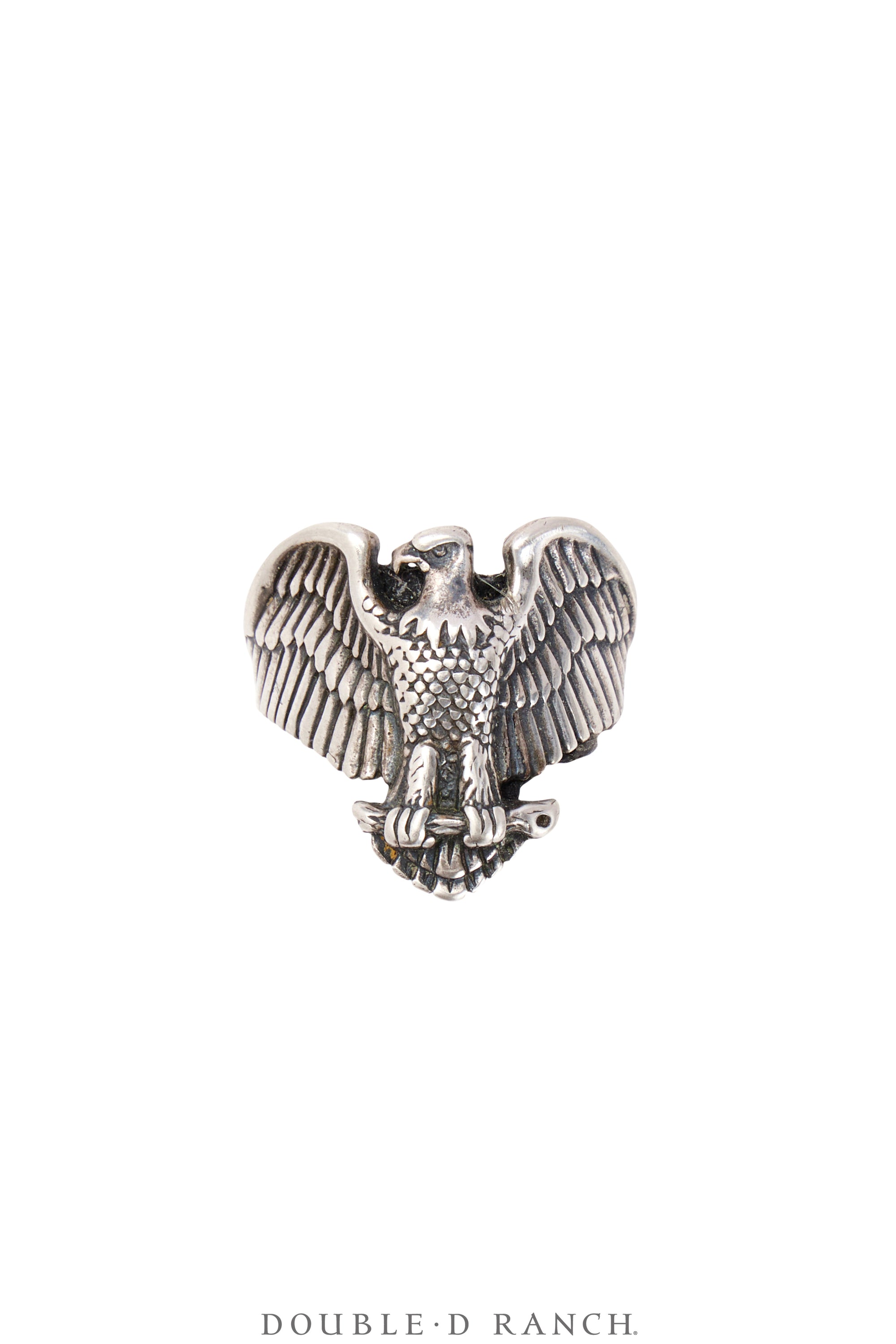 Ring, Biker, Eagle, Sterling Silver, Vintage ‘40s, 1642