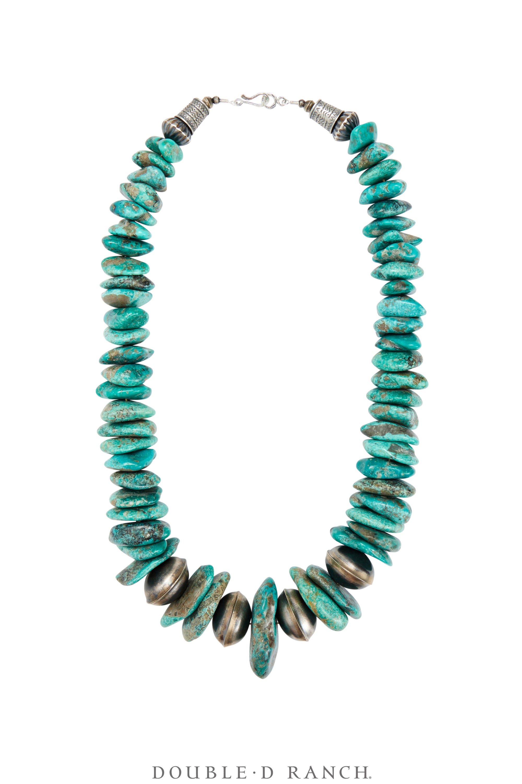 Necklace, Natural Stone, Turquoise, Jumbo Desert Pearls, Navajo, Contemporary, 3431