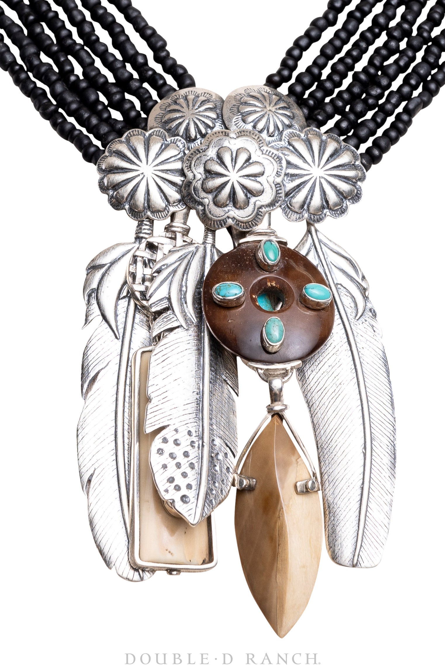 Necklace, Mummy's Bundle, by Double D Ranch, Karmina, Collar, Feathers, 155