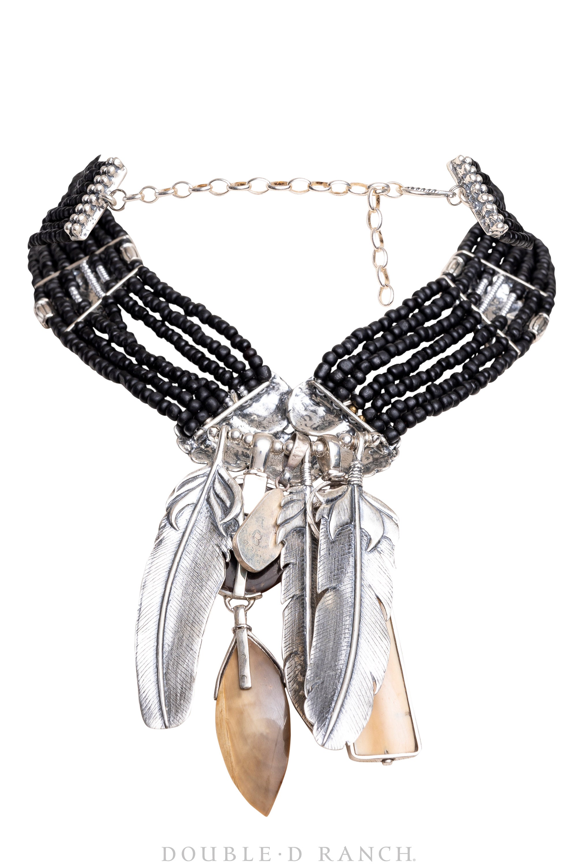 Necklace, Mummy's Bundle, by Double D Ranch, Karmina, Collar, Feathers, 155