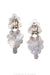 Earrings, Oscar Betz, Triangle, Mother of Pearl, Hallmark, 586MOP