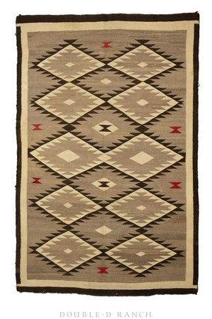 Home, Textile, Rug, Navajo, Crystal, Vintage ‘30s  3"-5" x 5'-3", 176