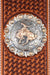 Belt, A, Western Concho, Engraved, Basket Weave Tooled Leather, Contemporary, 503