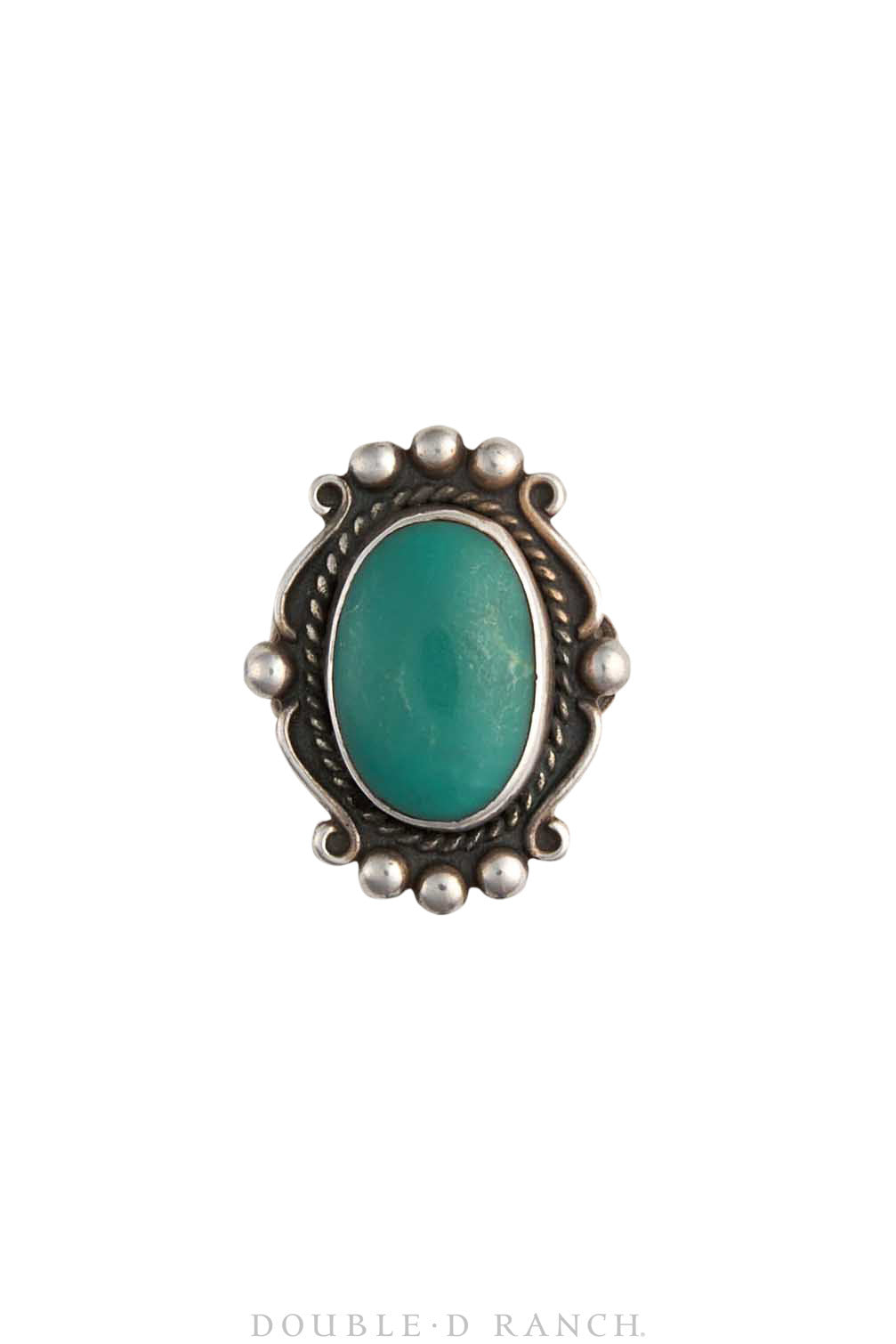 Ring, Fred Harvey Railroad Era, Turquoise, Vintage, 1618