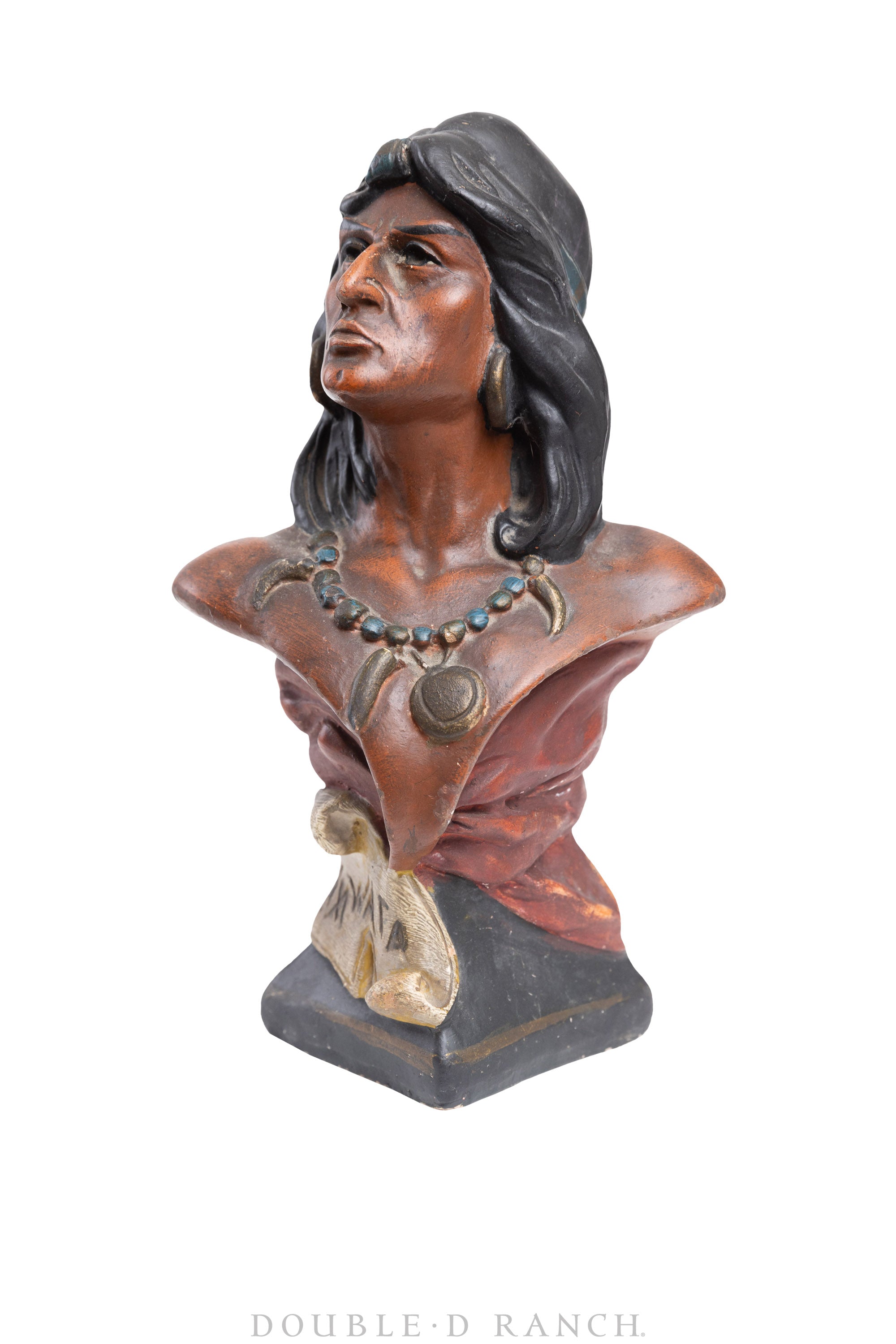 Miscellaneous, Folk Art, Native American Bust, HIAWATA, Tobacco Advertising, ©1910, 809