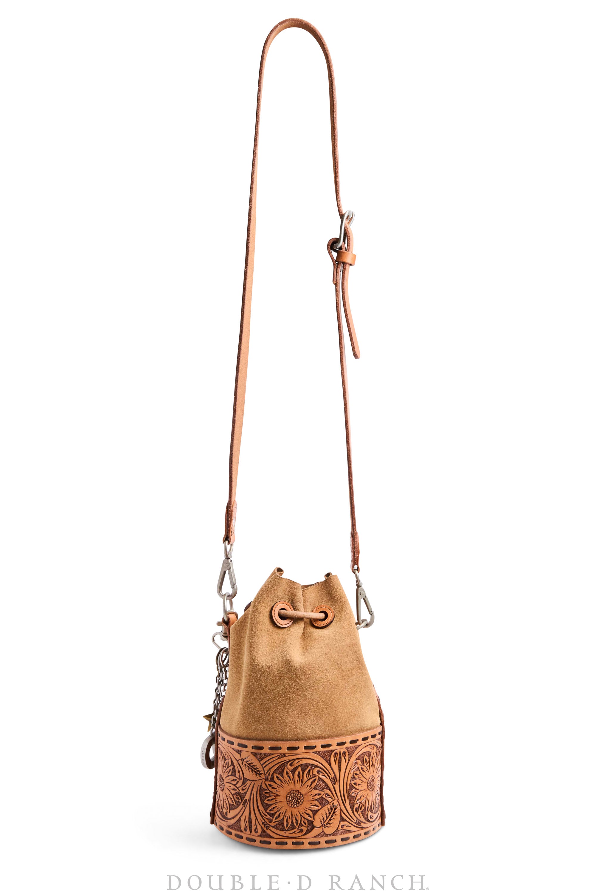 Bag, Tooled Small Bucket Bag, 1256