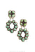 Earrings, Oscar Betz, Hoop, Turquoise, Hallmark, 1721