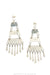 Earrings, Tiered, Mother of Pearl, Vintage, 1714