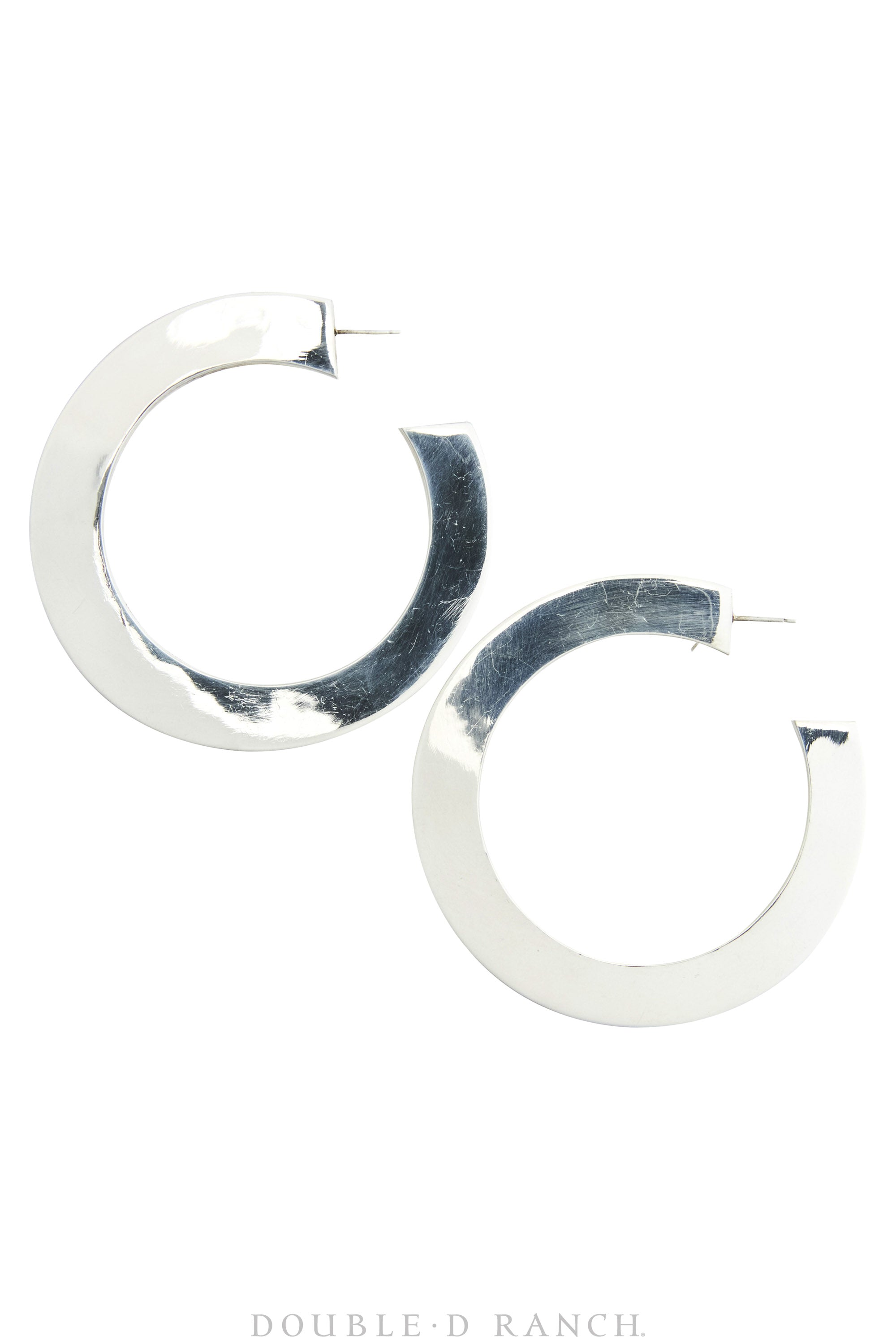 Earrings, Hoop, Sterling Silver, Vintage, 1715