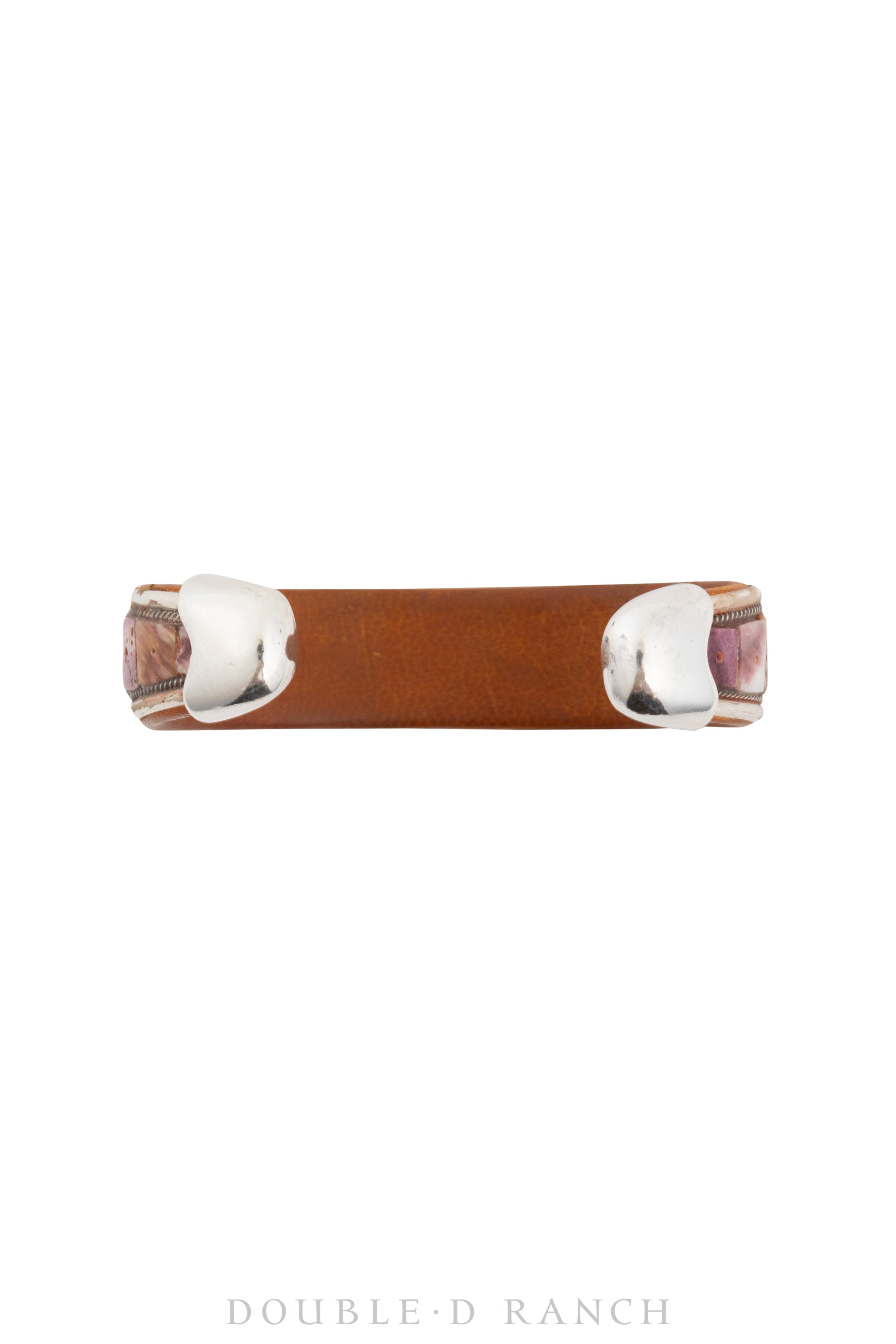 Cuff, Inlay, Multi Stone, Leather Lined, Artisan, Charlie Favour, Contemporary, 3786