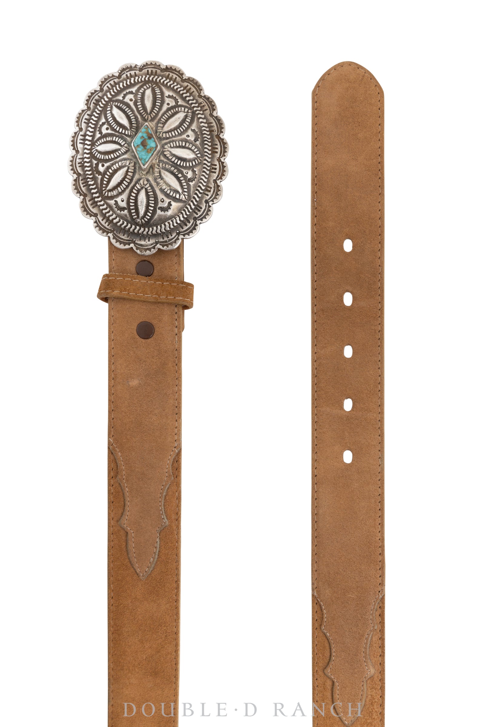 Belt, A Vintage, Buckle, Concho, Turquoise, Vintage, 612