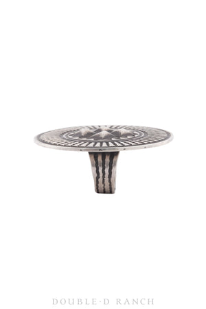 Ring, Concho, Sterling Silver, Hallmark, Contemporary, 1314