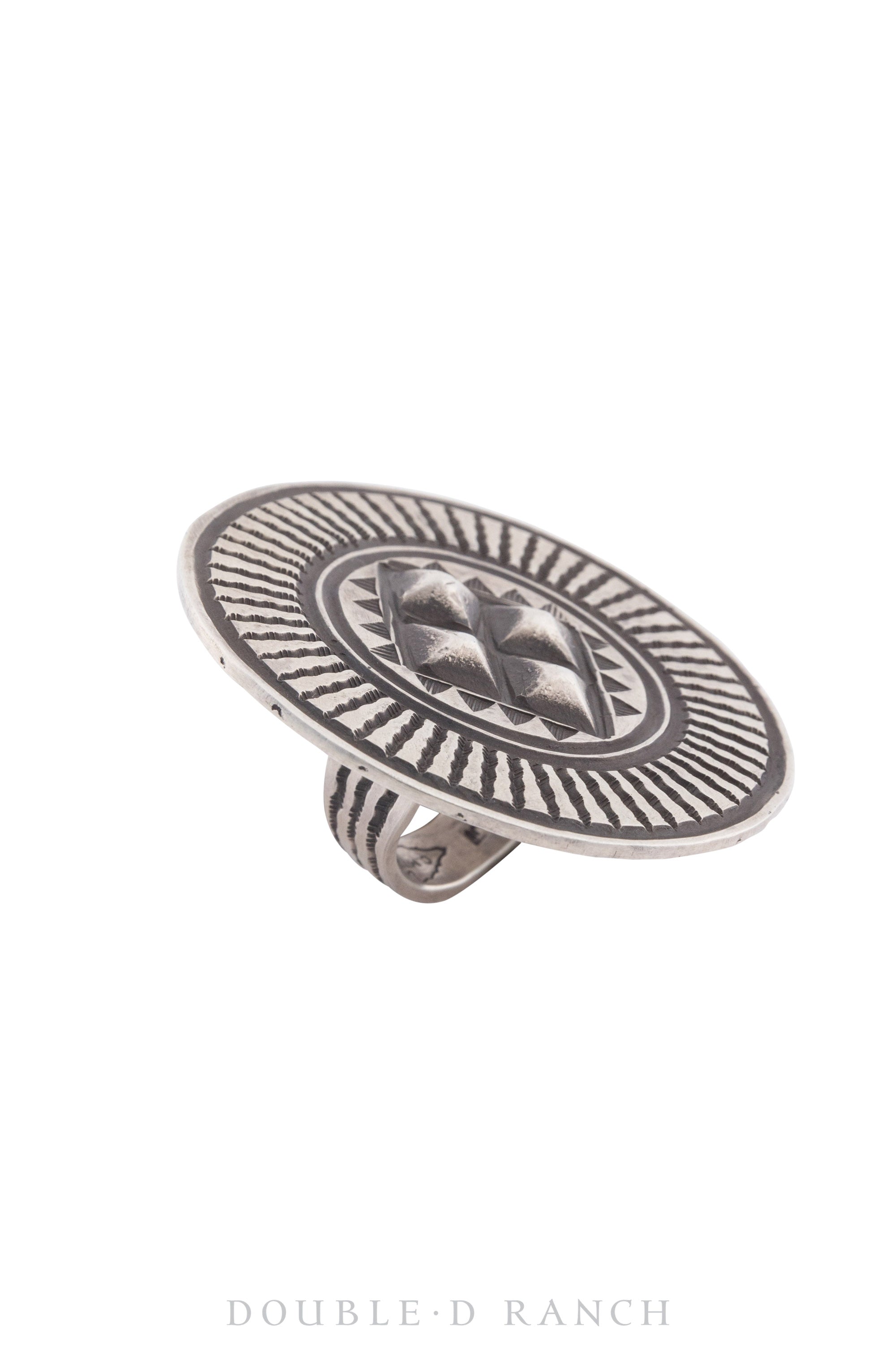 Ring, Concho, Sterling Silver, Hallmark, Contemporary, 1314