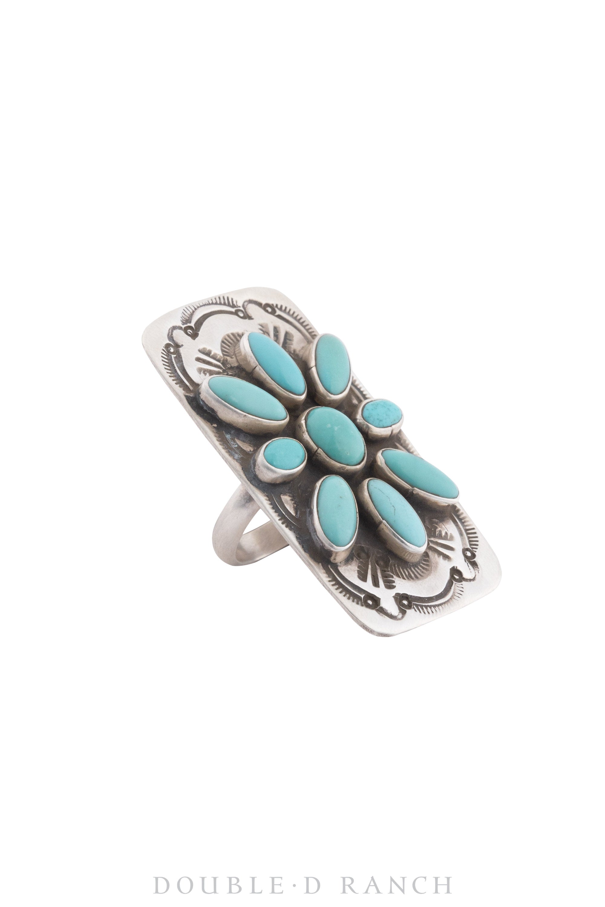 Ring, Shield, Turquoise, Hallmark, Contemporary, 1278