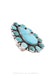 Ring, Cluster, Turquoise, Hallmark, Contemporary, 1275