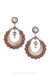 Earrings, Hoop, Coral, Dennis Hogan Hallmark, Contemporary,1135C